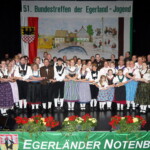 Die teilnehmende Egerland-Jugend beim Egerländer Notenbüchl